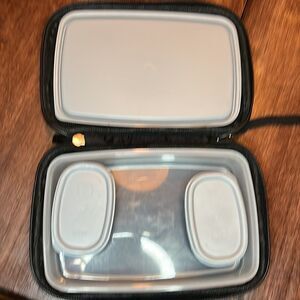 Black Milton Meal Storage Organizer with Wristlet